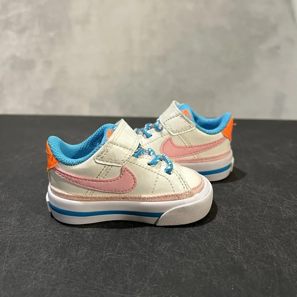 Nike Court Legacy Shoes Toddler Size 2C White Pink Wild and Free DZ2815-100